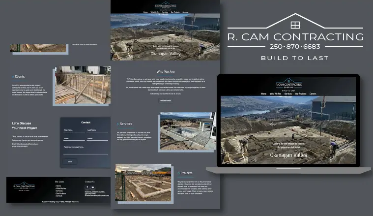 R.Cam Contracting project screenshot