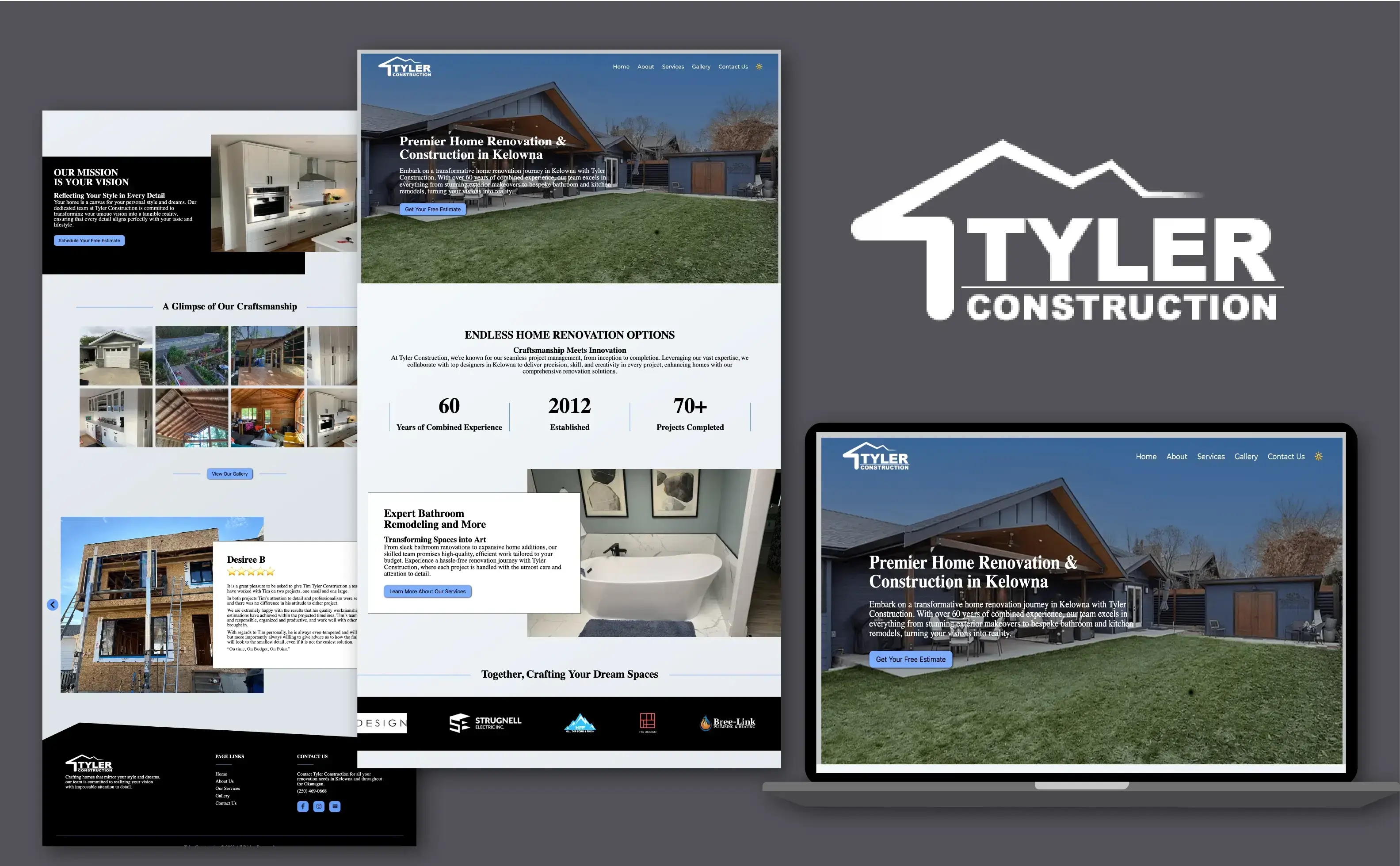 Tyler Construction project screenshot